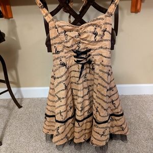 music sheet dress